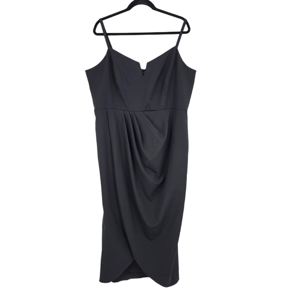 City Chic Black Midi Dress